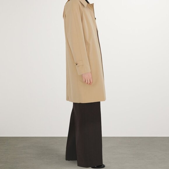 Burberry Yellow Gabardine Camden Car Coat - Picture 4 of 16